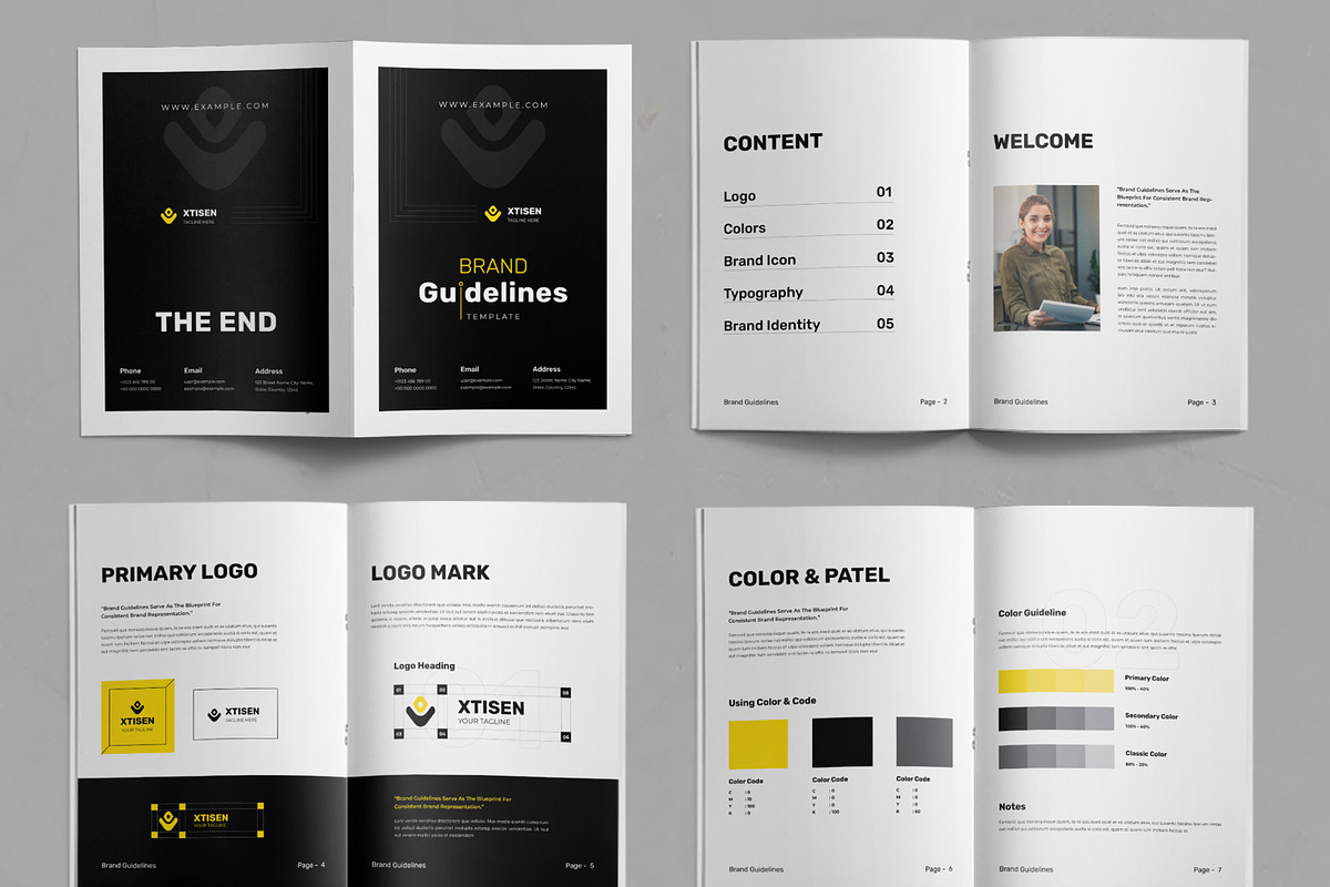 Brand Guidelines Layout, a Brochure Template by ContestDesign (Photo 2 of 3)