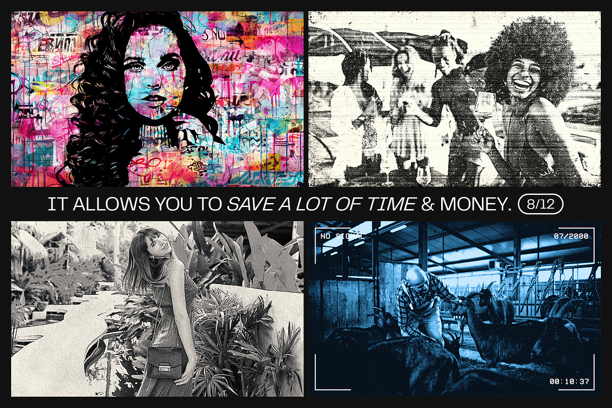12 Photo Effect Templates, a Layer Style Add-On by iDoodle Studio (Photo 5 of 7)