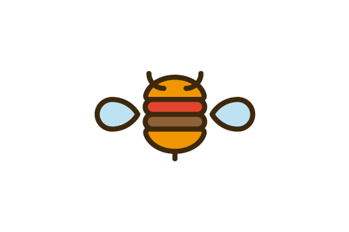 Bee Burger Logo, a Branding & Logo Template by Mauro Bertolino (Photo 1 of 4)