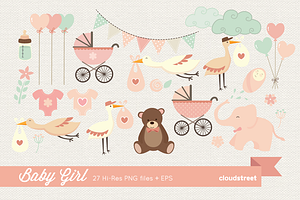 Baby Girl Clipart
