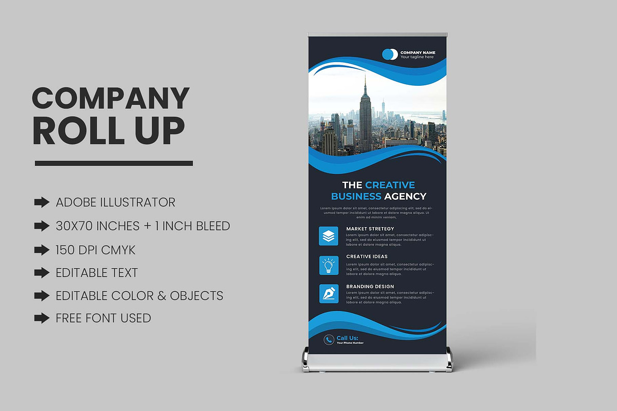 Creative Business Roll Up Banner, a Flyer Template by nandinigraphics (Photo 2 of 4)
