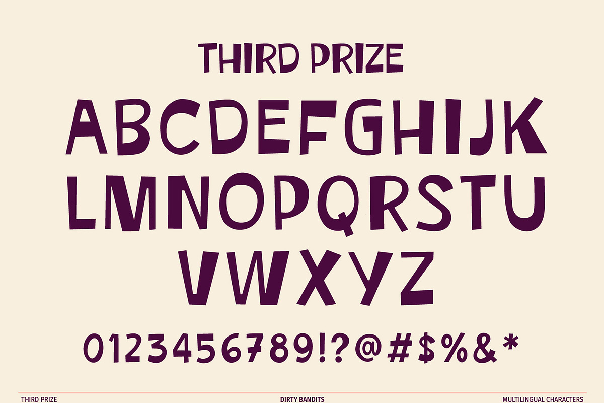 Third Prize Font, a Handwritten Font by Dirty Bandits Type (Photo 2 of 11)