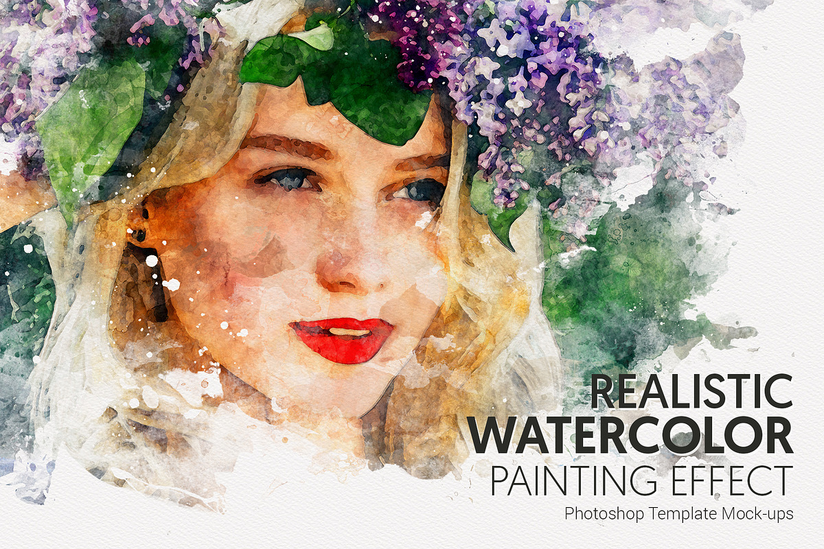 #1 Watercolor Photoshop Mock-ups, an Action Add-On by SlideSalad (Photo 1 of 44)