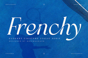 Frenchy Italic – Ligature Serif