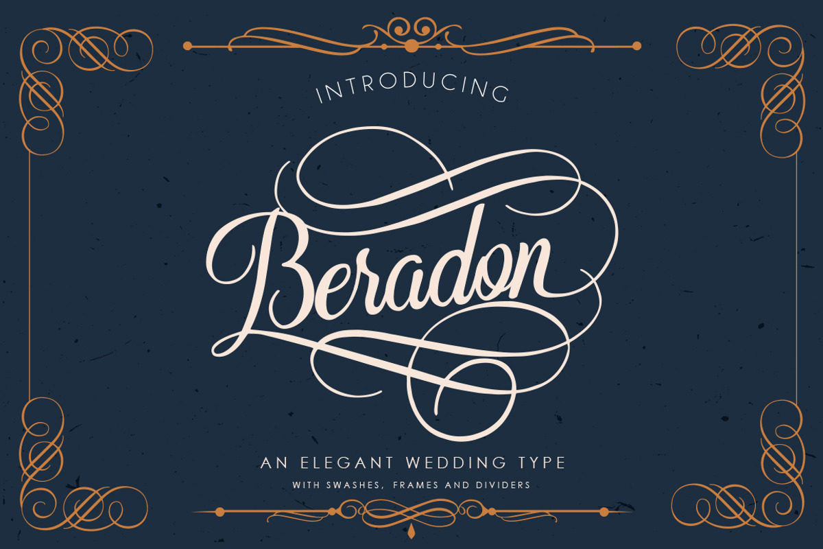Beradon Script -Elegant Wedding font