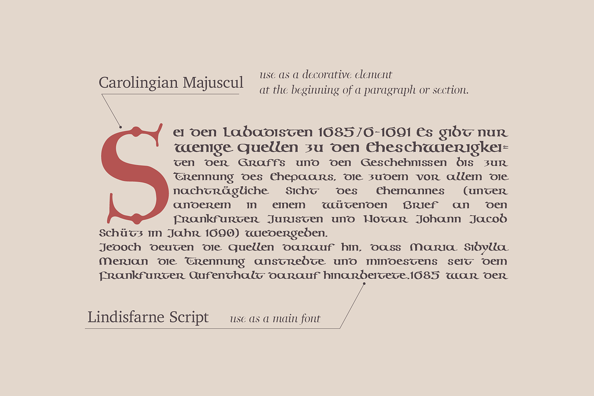 Carolingian Majuscule medieval font, a Serif Font by kaer_shop (Photo 6 of 11)