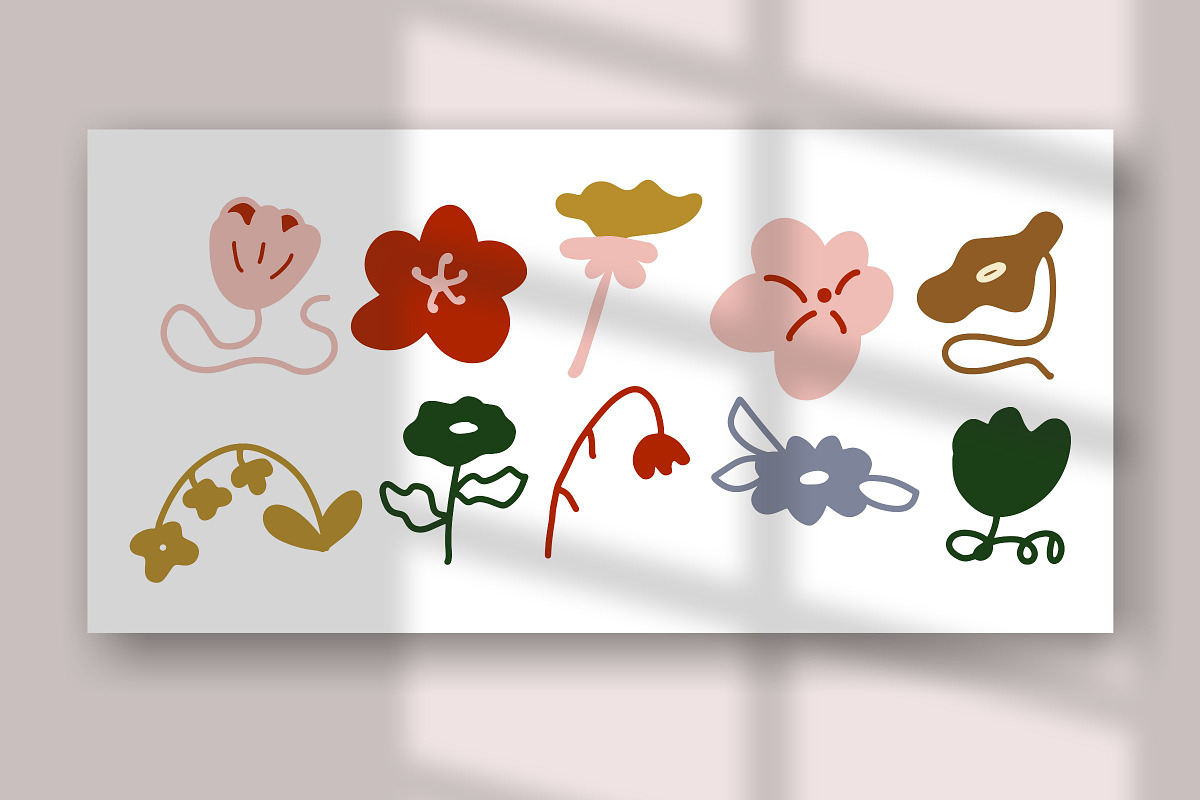 52+ Unique Botanical Flower Set, a Decorative Illustration by The Journey Atelier (Photo 7 of 10)