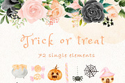 Trick or treat halloween clipart, an Animal Illustration by heyiamalice (Thumbnail 7 of 13)