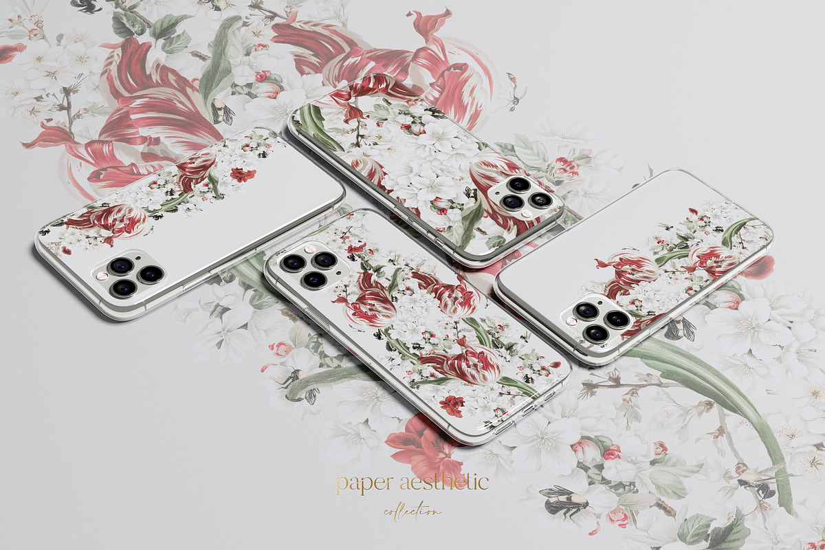 Tulip Flower Blossom Pattern, a Pattern Graphic by paper aesthetic (Photo 3 of 8)