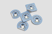 Realistic Sticker Mockup PSD, an Advertising Mockup by Indah (Thumbnail 5 of 6)