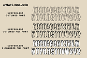 Surfboards Hand-Drawn Type, a Symbol Font by ByStevie (Thumbnail 2 of 5)