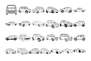 50 Car Procreate Stamps Brushes