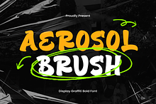 AEROSOL BRUSH - Graffiti Font