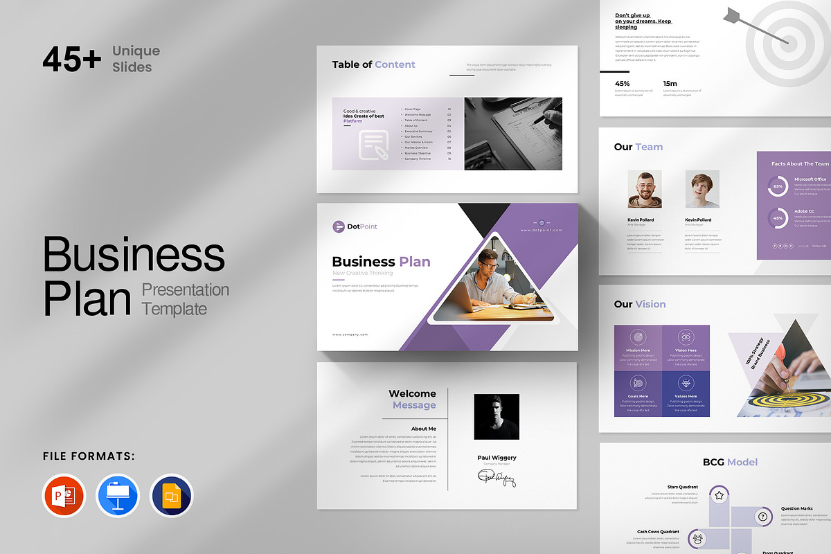 Business Presentation Template, a Presentation Template by GenerousArt (Photo 1 of 8)
