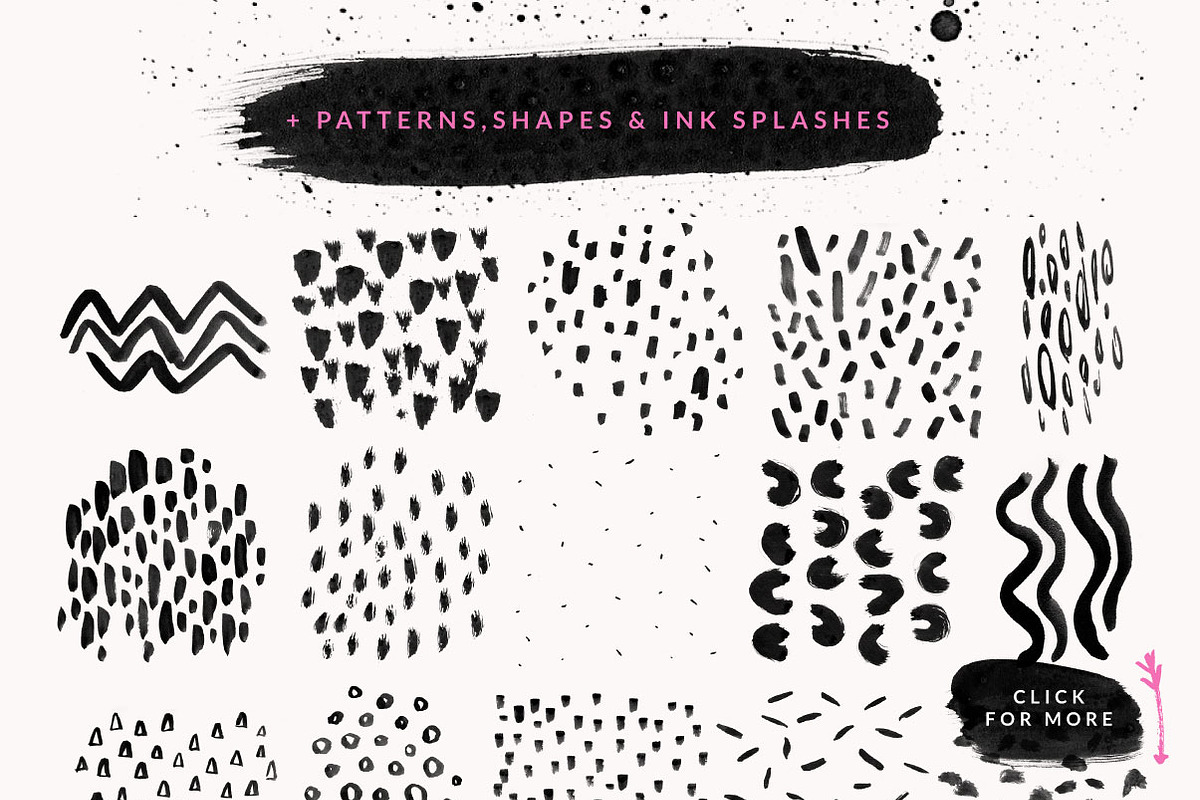 100 Paint Brush Stamps for Procreate preview 5