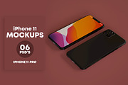 Set of iPhone 11 PRO Mockups, an iPhone Mockup by StyleMockups (Thumbnail 6 of 13)