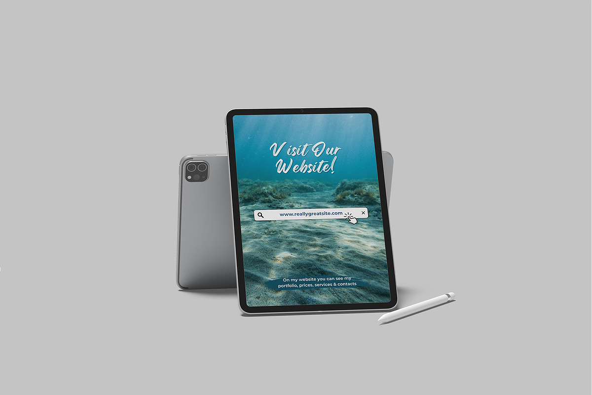 Realistic Tablet Mockup, an iPad Mockup by lamorastudio (Photo 7 of 11)