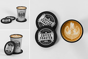 Coffee Coaster Mockup, a Merchandise Mockup by Brand Earth (Thumbnail 1 of 4)