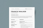 Resume/CV, a Resume Template by UX-group (Thumbnail 3 of 7)