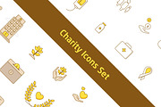 Charity Icons Set, an Outline Icon by UX Monster (Thumbnail 1 of 7)