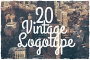 20 Vintage Logotype #5, a Branding & Logo Template by TSV Creative (Thumbnail 1 of 3)