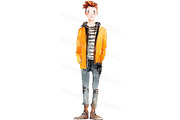 Teen Characters Watercolor PNG Set, a Person Illustration by Bubert Art (Thumbnail 4 of 7)