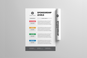 Event Sponsorship Level Menu