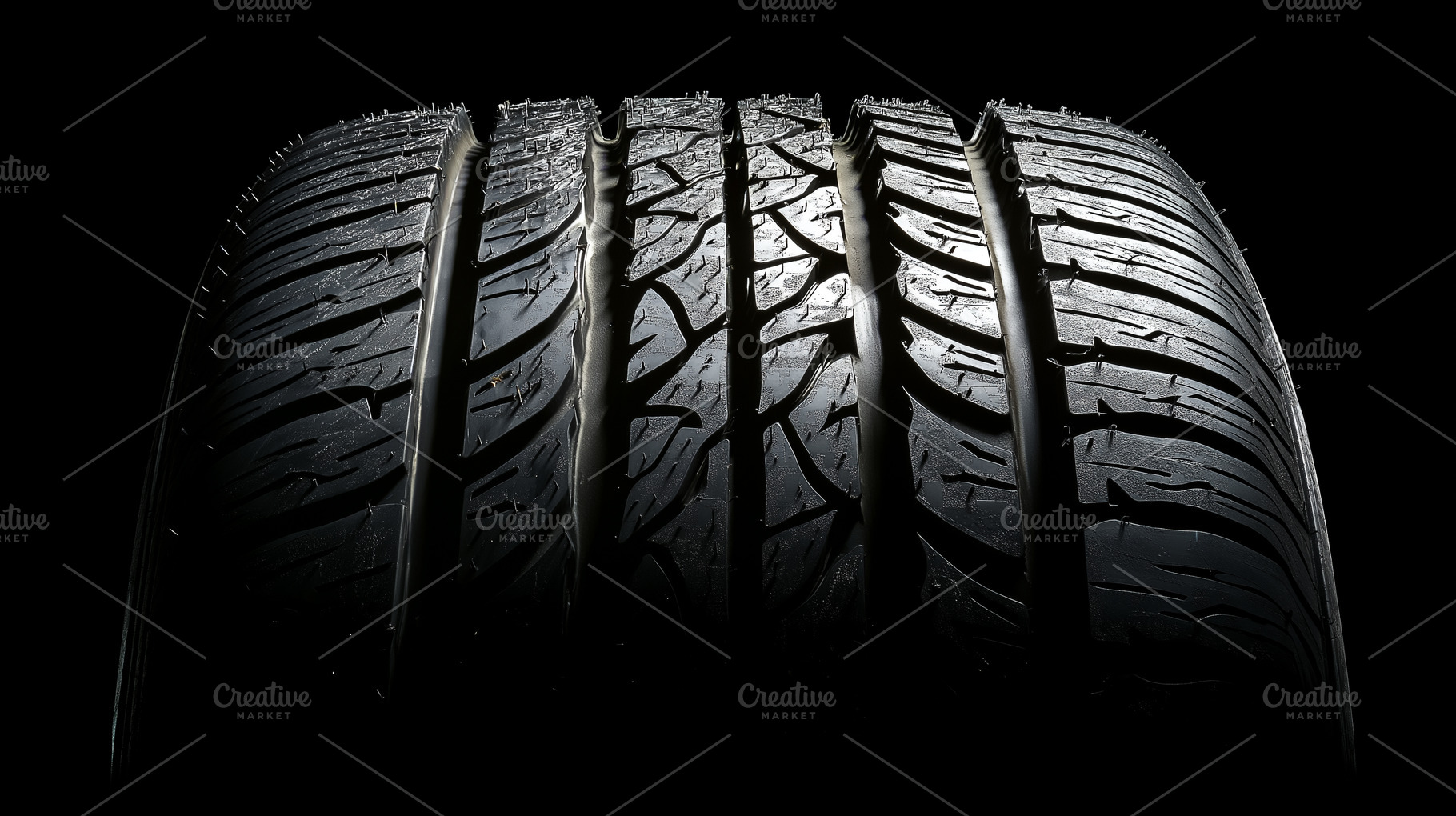 Close up on brand new car tire with, a Transportation Photo by MistyDay