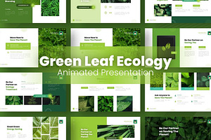 Green Leaf Ecology Presentation, a Presentation Template by NecrolitSlide