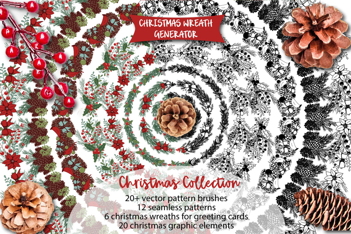 Christmas wreath generator