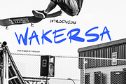 Wakersa — Street Handwritten Font, a Handwritten Font by Typology (Thumbnail 1 of 7)