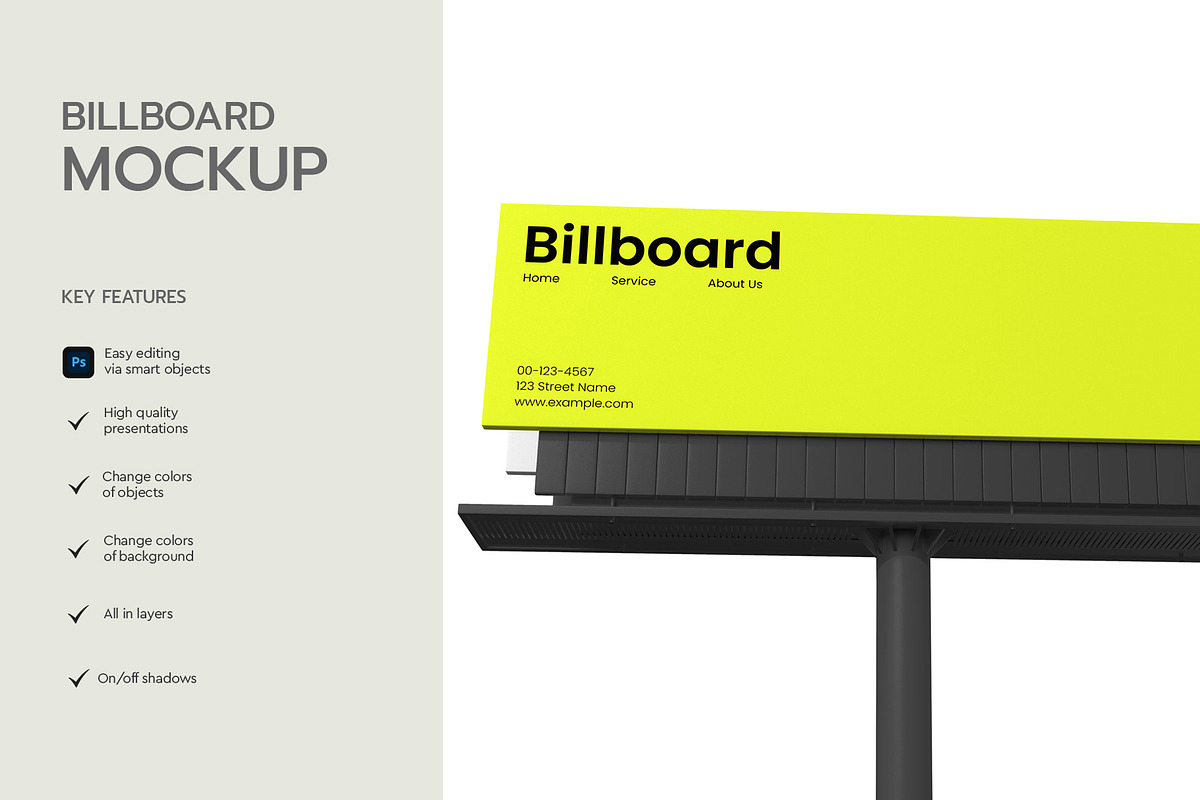 Outdoor Billboard Advertising Mockup, an Advertising Mockup by graphypix (Photo 2 of 4)