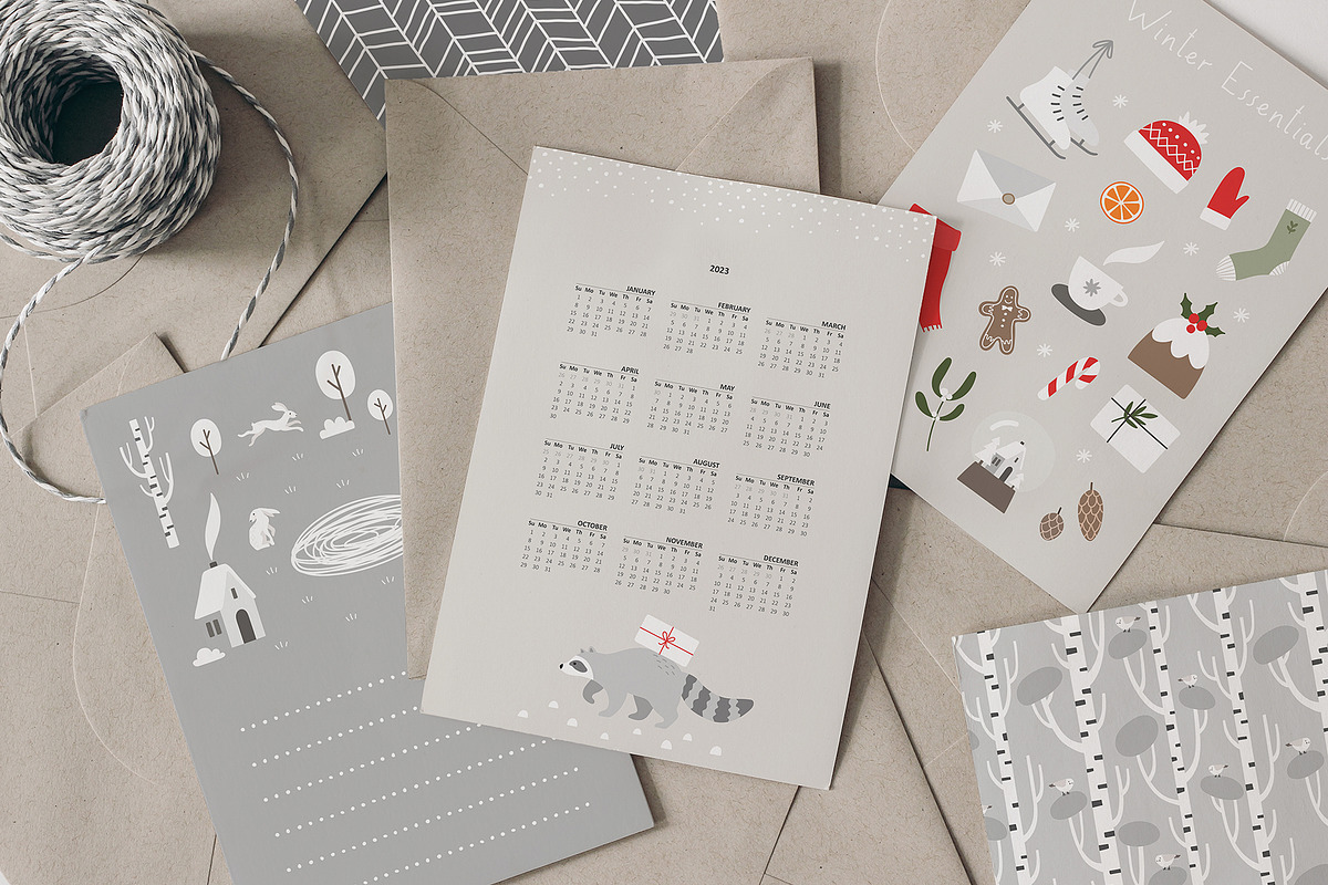 Scandi Christmas. Winter collection, a Seasonal Illustration by Kreker Kate (Photo 9 of 11)