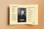 Geometric Line Funeral Program, a Brochure Template by Neermana (Thumbnail 4 of 4)