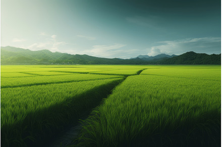 Rich and large fields. Generate AI, a Nature Photo by Ylivdesign