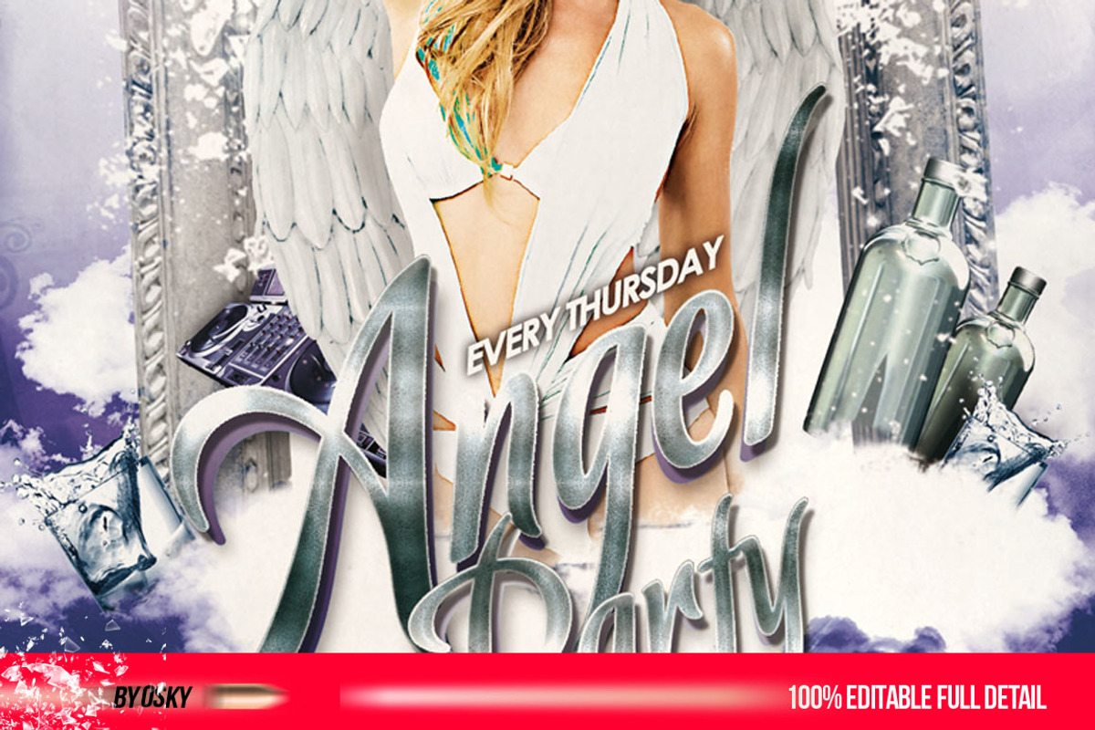 Angel Party IV, a Flyer Template by Osky (Photo 4 of 4)