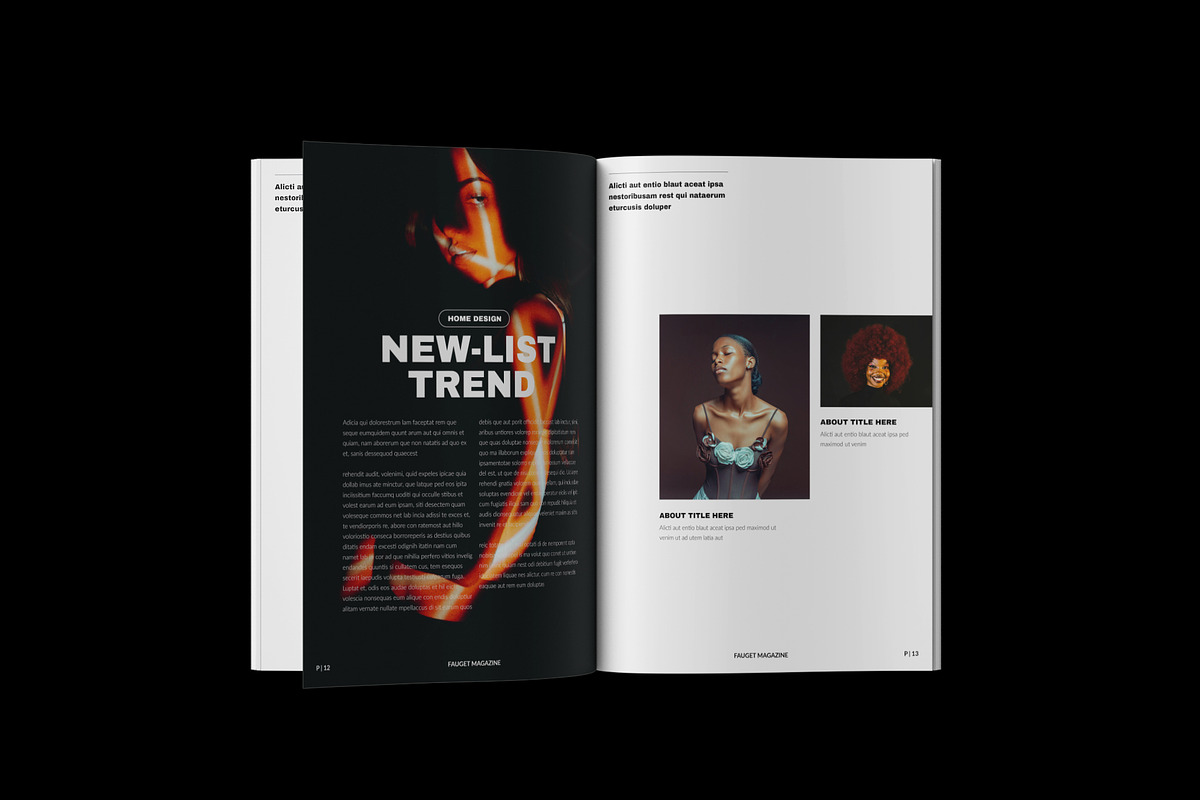 AURA Magazine Brochure Template, a Brochure Template by NorthPeak (Photo 6 of 14)