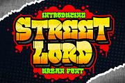 Street Lord Graffiti Font, a Blackletter Font by Blankids Studio (Thumbnail 1 of 6)