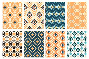 32 IKAT Vector Seamless Pattern Pack