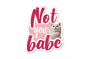 Prompt Funny Quotes Stickers, a Decorative Illustration by Creative design (Thumbnail 5 of 7)