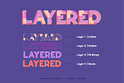 Forward Crossover - layered typeface, a Sans Serif Font by Revorklabs (Thumbnail 3 of 7)