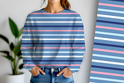 Baby Butterfly Stripe Seamless, a Pattern Graphic by Sharon Schwalbe (Thumbnail 2 of 7)