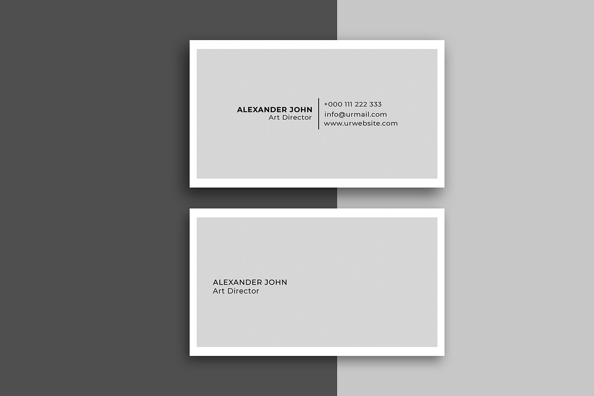 Simple Minimal Business Card, a Business Card Template by Saman Osama (Photo 5 of 6)
