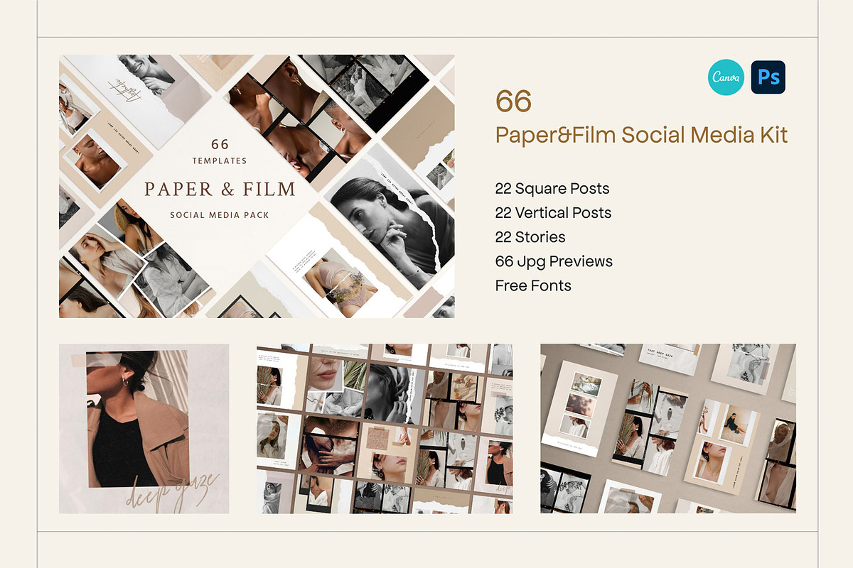 Analog BUNDLE Elements & Templates, a Social Media Template by Sparrow & Snow (Photo 6 of 7)
