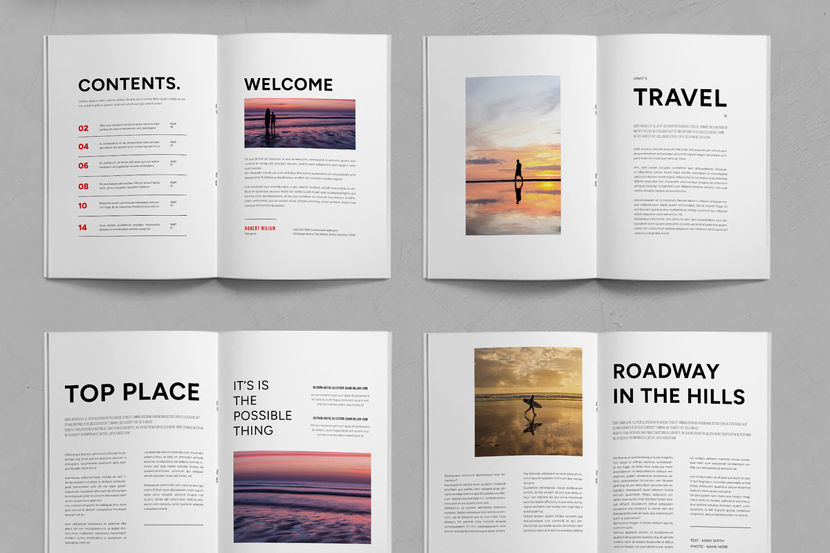 Portfolio Magazine Layout, a Magazine Template by ContestDesign (Photo 2 of 3)