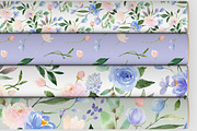 Pastel Flowers in Pink and Blue, an Illustration by Graphic Blue Bird (Thumbnail 6 of 7)