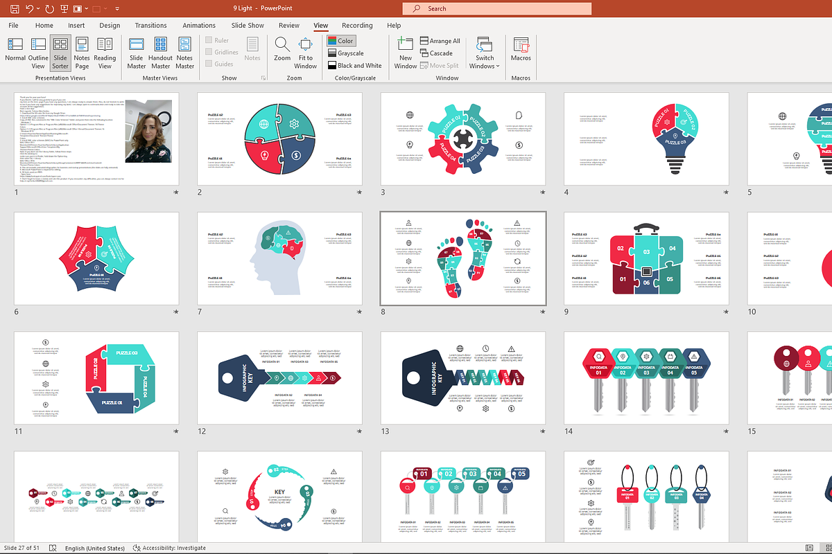 Visual Presentation Template, a Presentation Template by Infographics project (Photo 7 of 14)