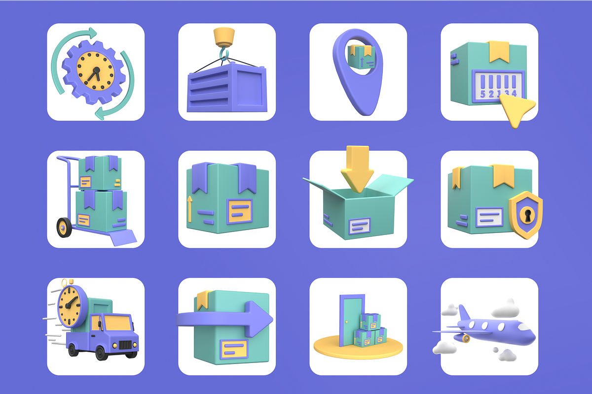 Tracking & Delivery 3D Icon Set, a Templates & Theme by Dope Design (Photo 8 of 8)