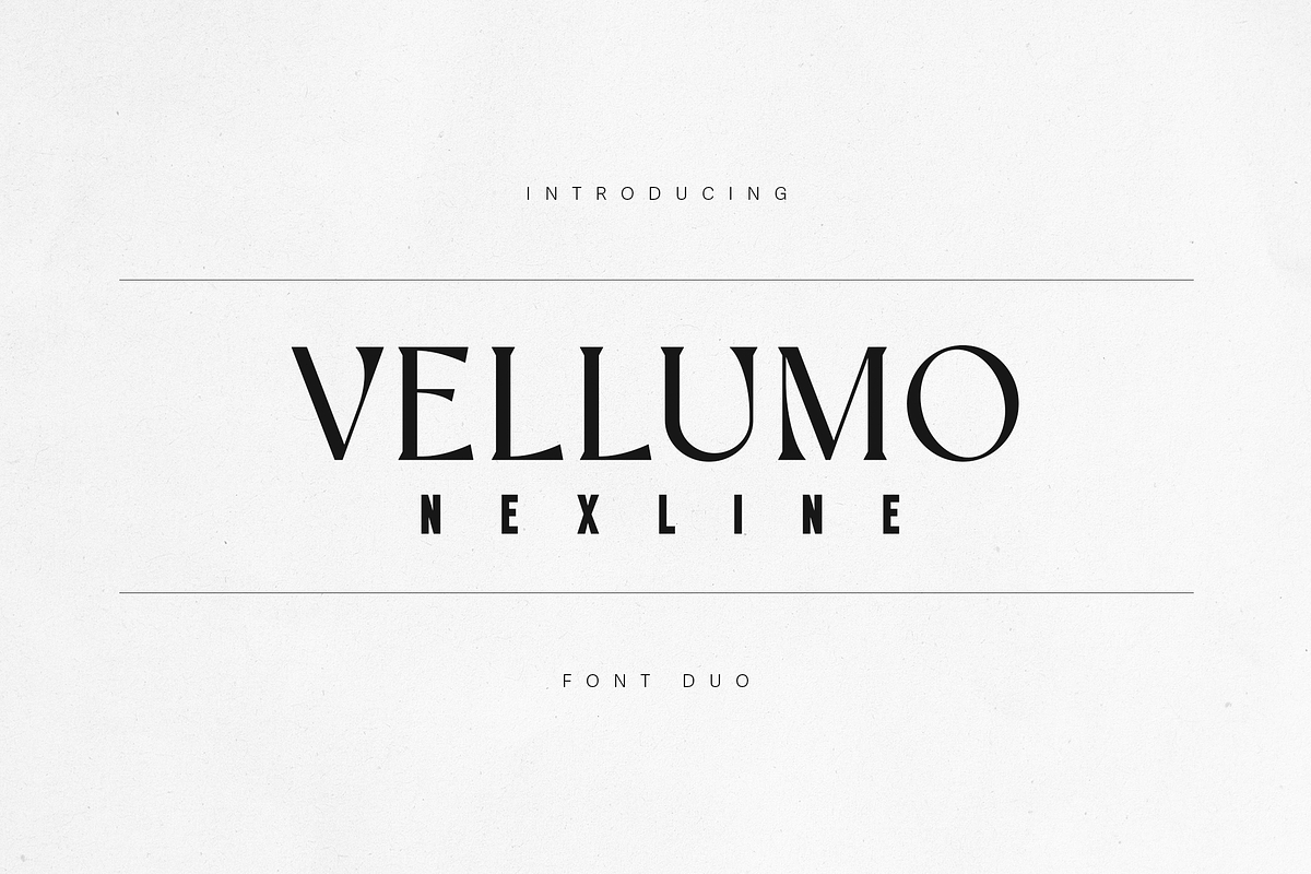 Vellumo & Nexline — Modern Font Duo, a Serif Font by Only Fonts (Photo 1 of 10)