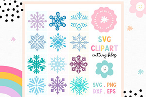 Snowflake Clipart Snowflake SVG